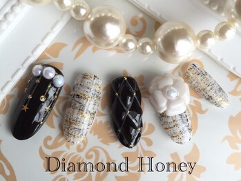 ダイアモンド ハニー(Diamond Honey)の写真/定額コースでは繊細なデザインを多数ご用意♪持ち込み画像やお客様と作り上げるフリーアートコースも人気◎