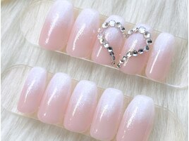 ワンホン ハート　グラデ ピンク