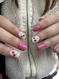 さくらんぼネイル