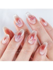 チークネイル　マグネットネイル