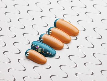 アデリー(ADELIAE)/【単色カラー】+ストーンアート