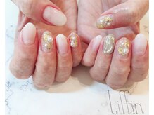 ネイルサロン ティフィン(tiffin)/シンプルキラキラネイル