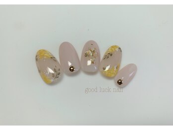 グッドラックネイル(good luck nail)/ミモザネイル