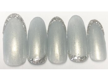 ヘアーアンドネイル ルシア(Hair&Nail Lucia)/ガラスフレンチネイル