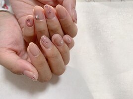 バレンタインネイル