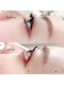 ピーコック(peacock)/束感まつ毛パーマ