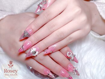 ロージー(Rosey)の写真/アート&パーツ付け放題☆チップ長さだしで理想の指先を形成し持ち込みデザインは細部までこだわって再現♪