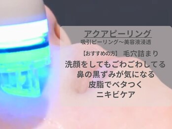 サロンスペース/毛穴洗浄～アクアピーリング～