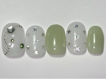 ネイルメゾン 渋谷店(NAIL MAISON)/チェーン星ドット¥6500