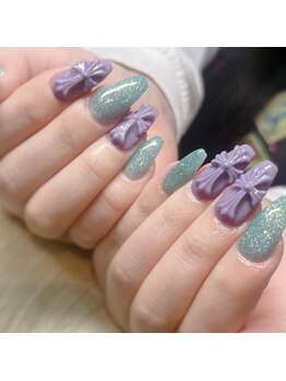 ココネイル(coco.nail)の写真/アクリルスカルプが得意な久留米のネイル専門店！コンプレックスな爪の形を理想の手元へ導きます♪