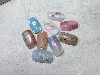 KAILA eyelash&nail【ネイルジェル/スカルプ/長さ出し/まつげ/眉毛】【9/14～(予定)】の写真/トレンドに合わせたオシャレデザイン♪アートで指先を華やか&ワンランク上の仕上りに!デザイン相談大歓迎♪