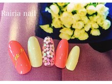 ライリアネイル(Rairia nail)/ホロでフラワー アート