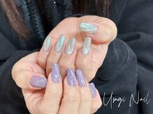 ウサギネイル 新大久保店(usagi nail)/マグネットフレンチ秋可愛い