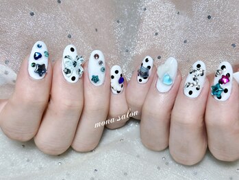 モナサロン(Mona salon)/カラフルストーンネイル