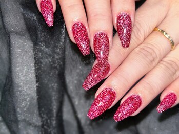 ケー 渋谷店(K)/赤フラッシュネイル☆