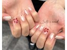 ～杏仁フラワーネイル～
