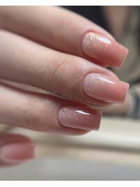 キラキラグラデーションネイル