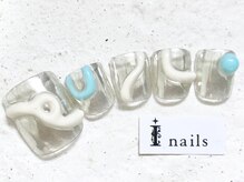 アイネイルズ 新宿店(I nails)/うねうねミラーフット