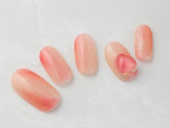ネイルサロン ソウ 京橋店(Nail Salon Sou)/peach nail