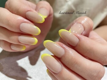 ヘアーアンドネイルマニッシュ(hair＆nail Manish)/バーチャルフレンチネイル