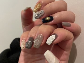 ジュイール ネイル 千葉店(Jouir nail)/指ごとに異なる質感