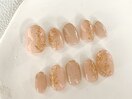 ミラーフラワーネイル☆*:.。
