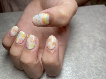 お絵描きネイル