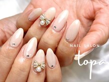 トパ(topa)/2本アート+ストーン