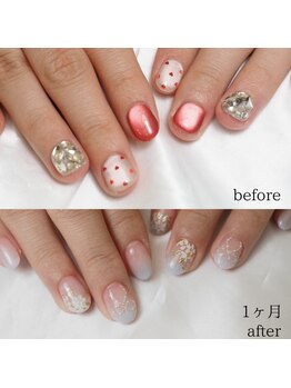 ミーナネイル(miinanail)の写真/【自爪が弱い方必見!】折れない・浮かない・傷まないフィルイン&丁寧なウォーターケアで美爪に育成します！