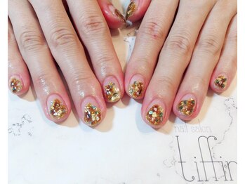 ネイルサロン ティフィン(tiffin)/キラキラクリアネイル