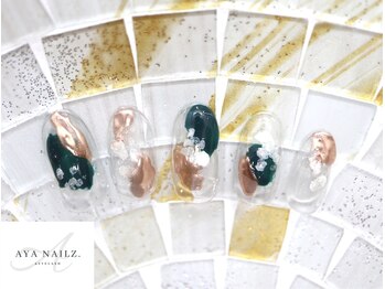 アヤネイルズ アンド アイラッシュ(AYA NAILZ.＆Eyelash)/シンプルクリアベースアート