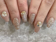 ディーネイル 四条烏丸(D-nail)/【近藤】ツイードネイル＊*