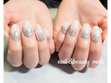 mnh/ホワイト×シルバーネイル☆