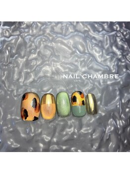 ネイル シャンブル(nail CHAMBRE)/奥行きマグネットxレオパード