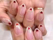 プリモ(PRIMO)/オーロラネイル×ハートデザイン