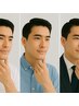 ヒゲ脱毛(全体)×3回＋天然エキス保湿ケア・パック 【男磨き3連発】