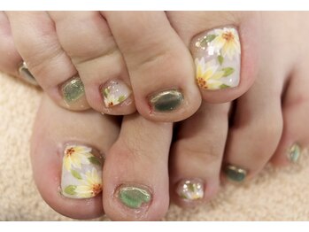 プロジェック/ひまわりネイル