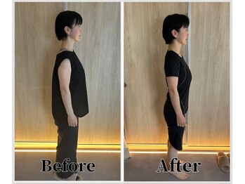 整体ラルース 中目黒(LALUZ)/40代 女性 猫背、巻き肩改善