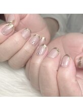 アオマリー(Aomalie)/ミラーフレンチネイル　¥11,220