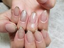 ミラースキニーフレンチネイル