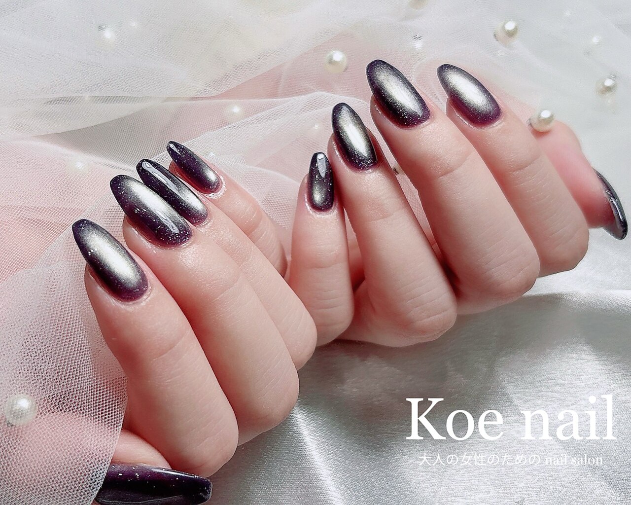 2025年-2026年冬トレンド】ネイビー ハンド ロングのネイルデザイン集