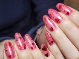 ハートホロネイル