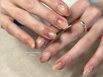 アメリアンドカシェット(Amelie&Cachette)/ニュアンスネイル: aoi