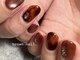 ブラウンネイル(brown nail)の写真/【美フォルム】上品な指先へ～・丁寧なケアでモチ◎マグネット//定額デザイン6500円