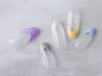 サンミーゴネイル 神戸店(Sunmego Nail)/カラフルフレンチネイル