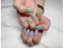 ネイルアンドアイラッシュサロン エスポアール(nail&eyelash salon espoir)/ハートネイル　囲みネイル