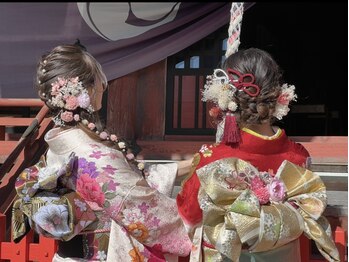 彩喜香/振袖　着付け