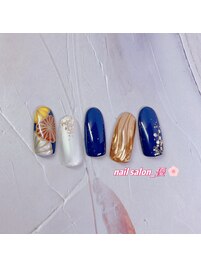 【ハンド定額】お正月ネイル