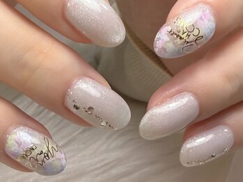 あじさい　手書きアート