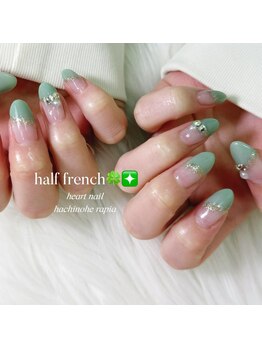 はあとねいる 八戸ラピア店/斜めフレンチネイル